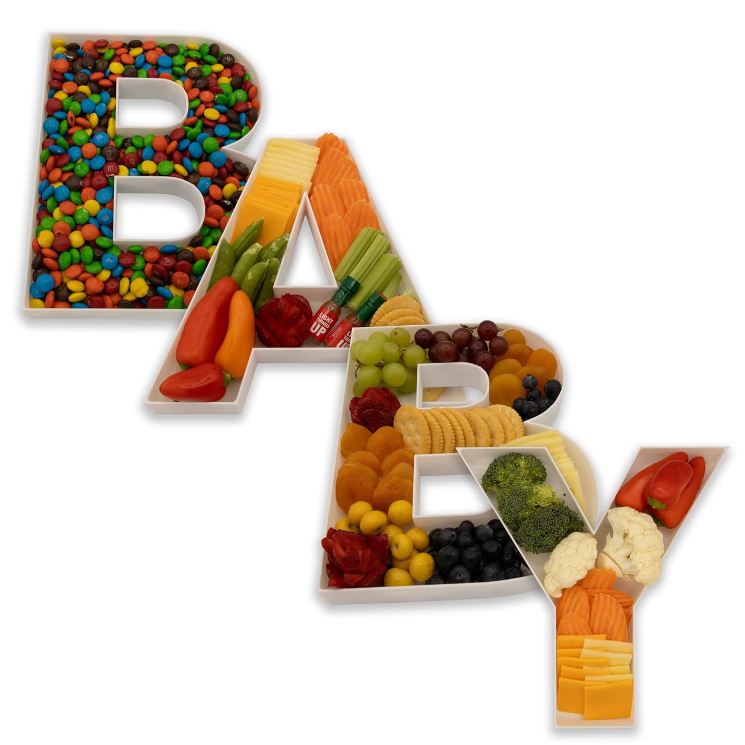 Food Box Baby - Comida fillable letras em forma de
