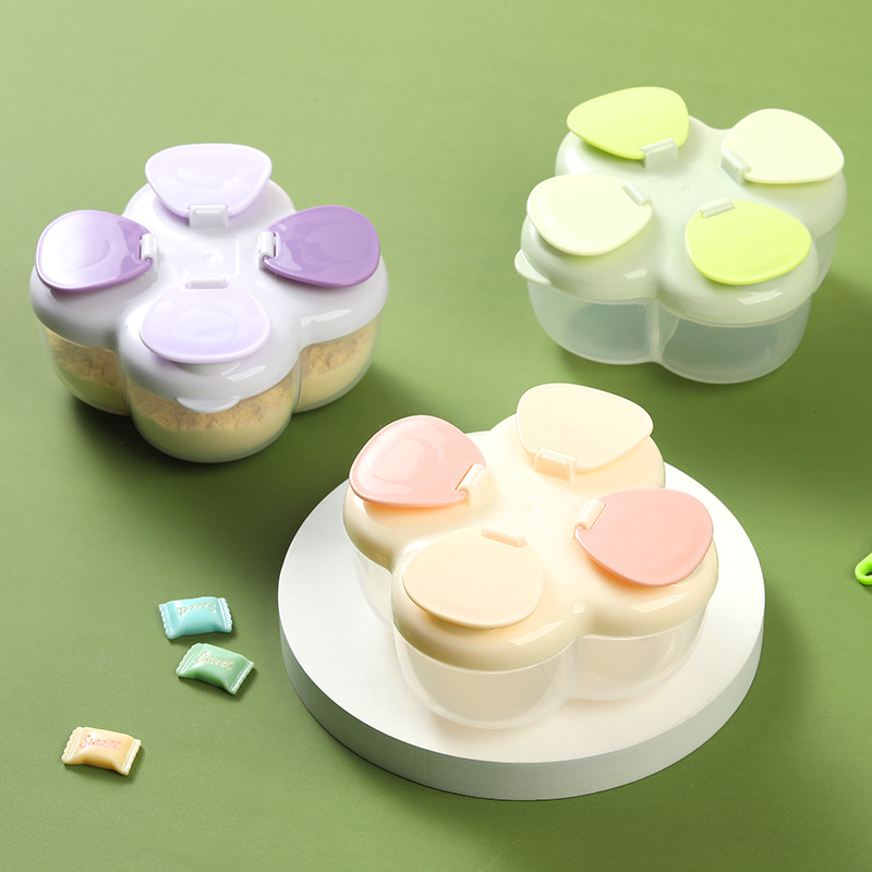Baby Food Lactogen - Recipiente Portátil Clover com 4 Compartimentos
