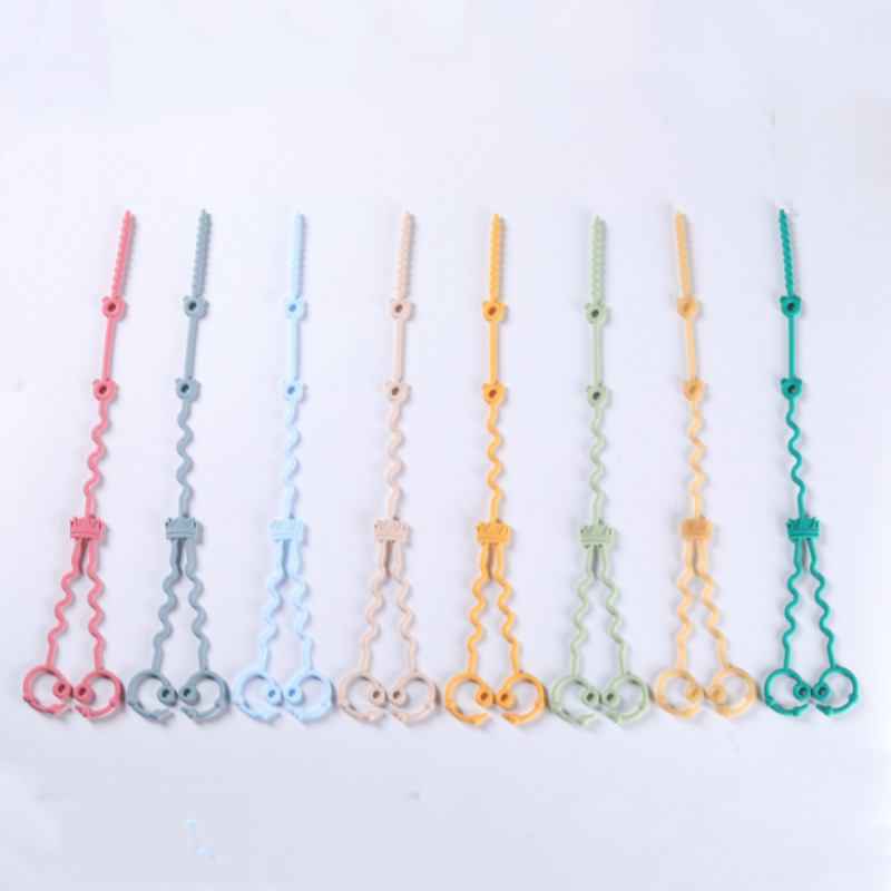 Baby Food Pacifier - Bebê silicone chupeta corrente de grau
