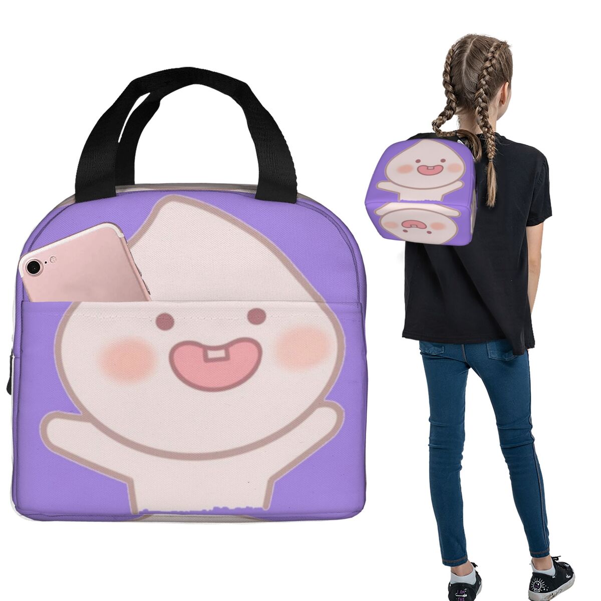 Food Box Baby - Silly Baby Apeach Bolsa térmica isolada