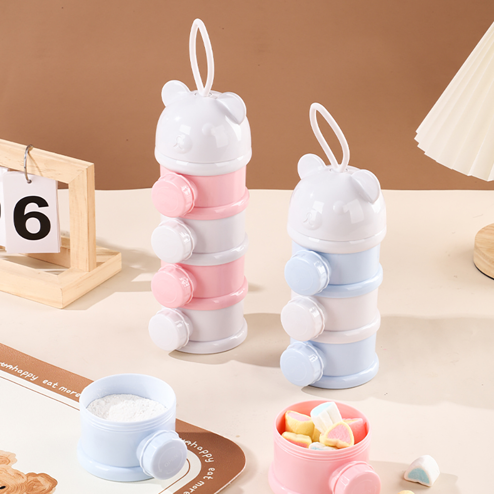 Baby Food Lactogen - 4 camada estilo urso portátil caixa
