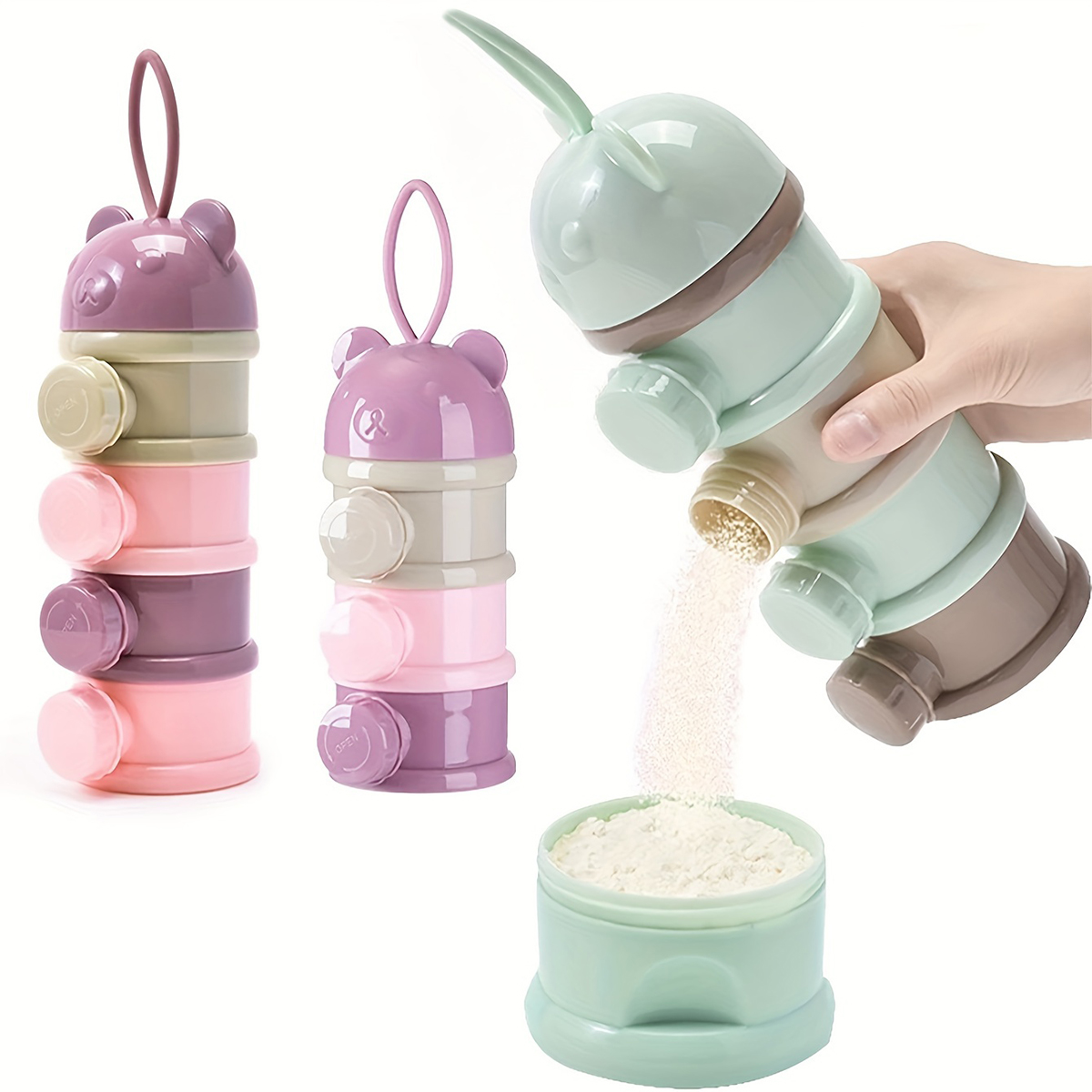 Baby Food Dispenser - Recipiente de leite em pó para
