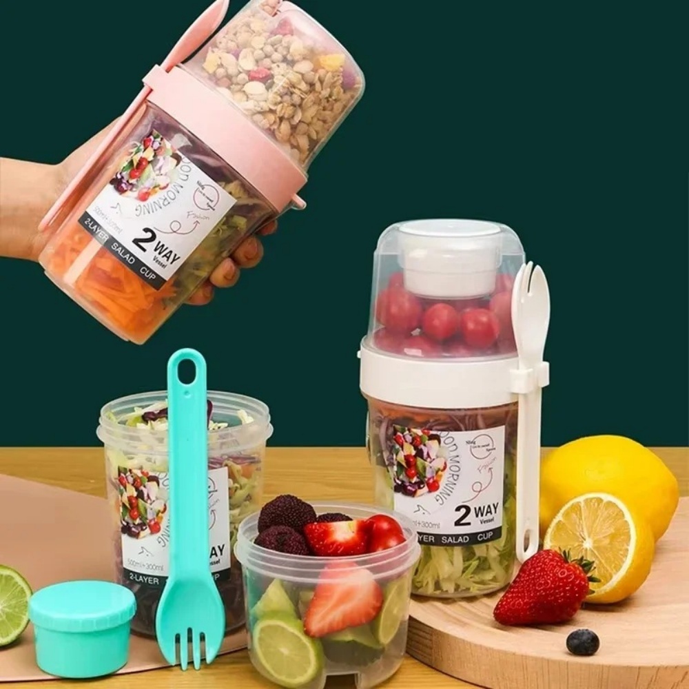 Baby Food Oatmeal - Copo de salada portátil copo de