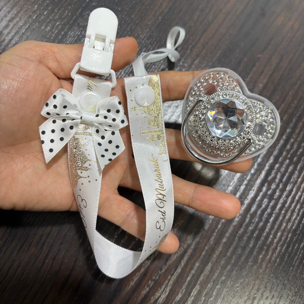 Baby Food Pacifier - Chupeta e Suporte para Chupeta Dourados