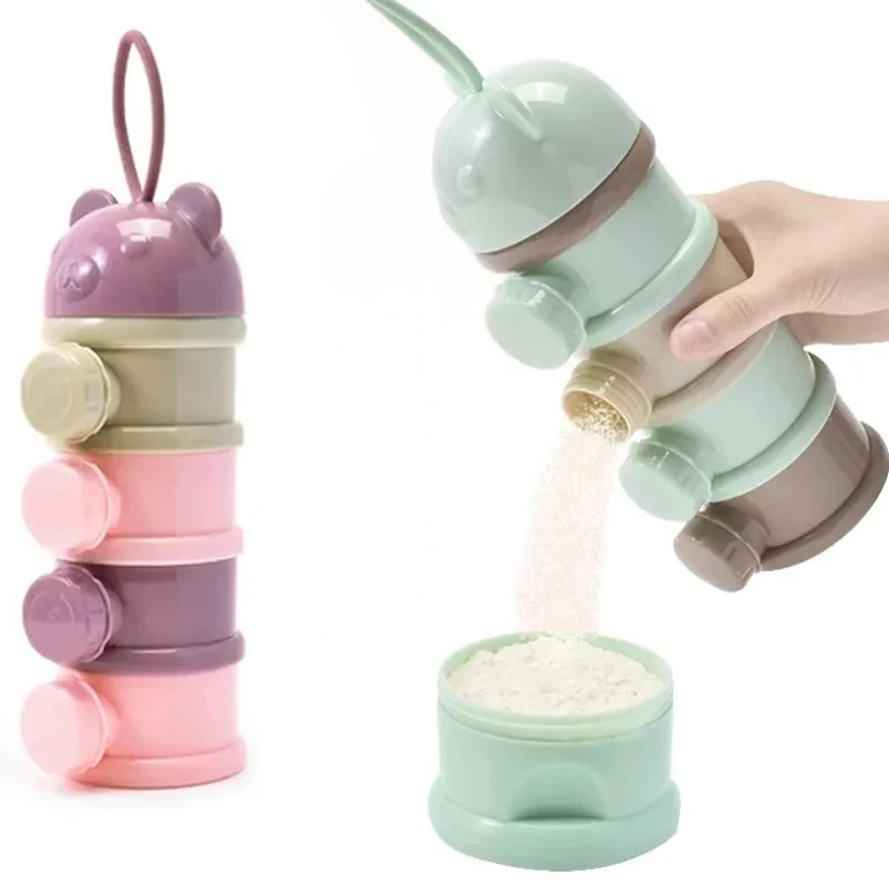 Baby Food Lactogen - 4 camada estilo urso portátil caixa