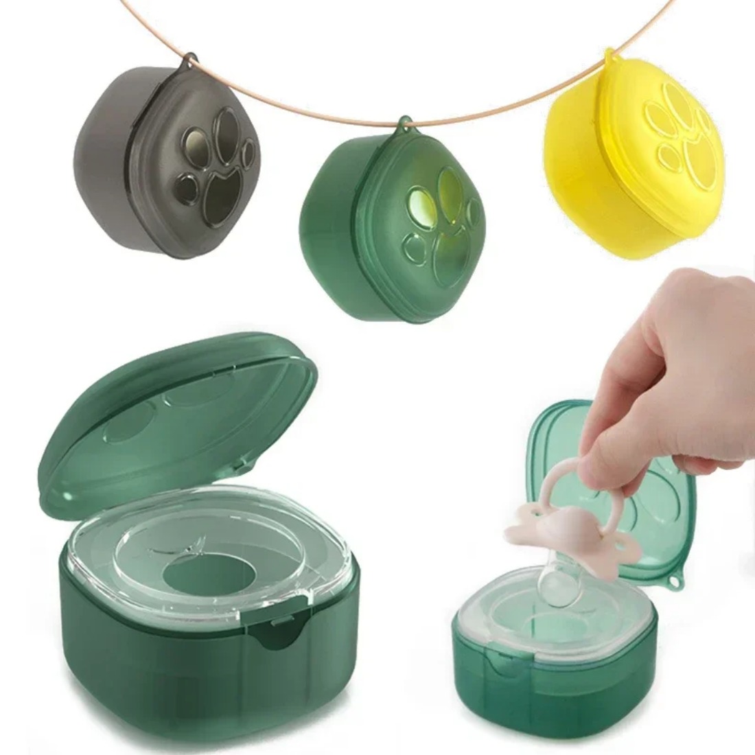 Food Box Baby - Caixa de chupeta de silicone de