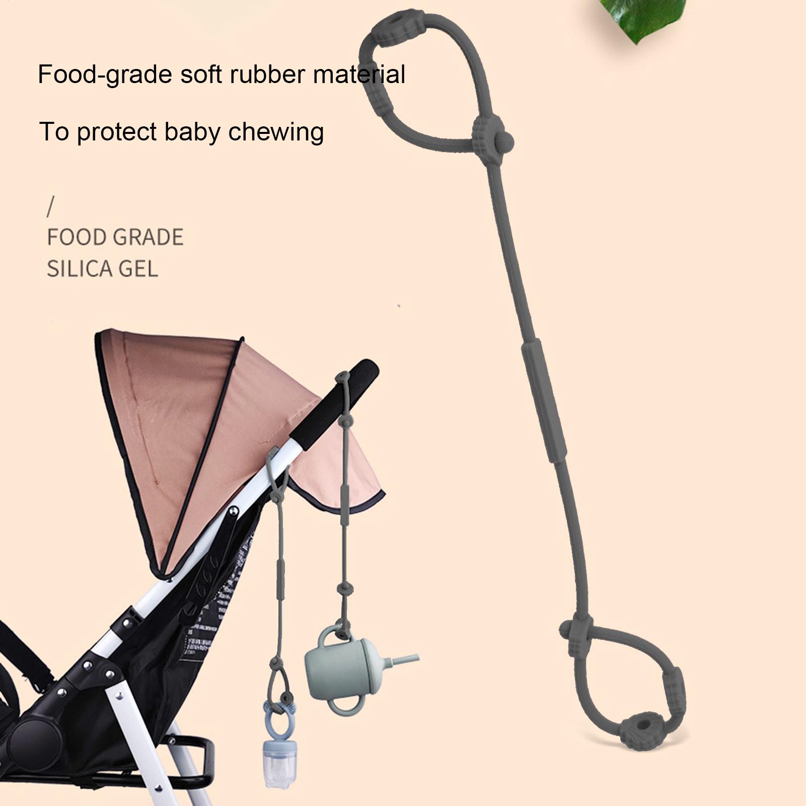 Baby Food Eating Chair - Correntes de Segurança Ajustáveis de Silicone