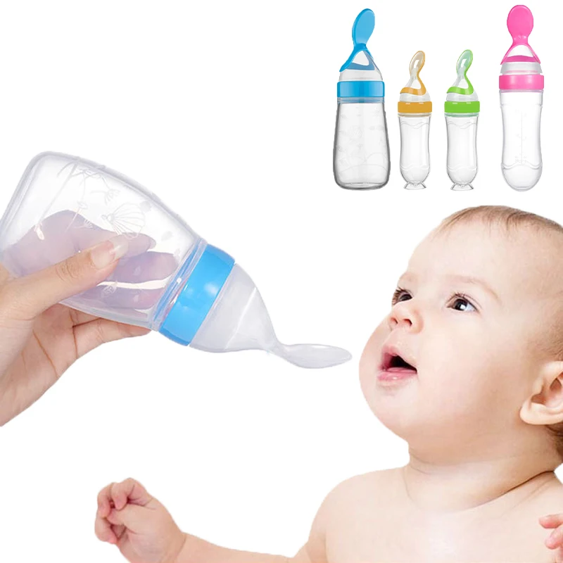 Baby Food Jars - Colher de garrafa de alimentação segura