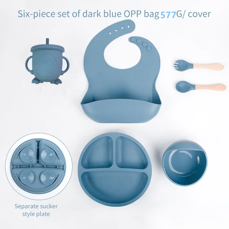 Baby Food Kit - Conjunto de refeições infantis de silicone,
