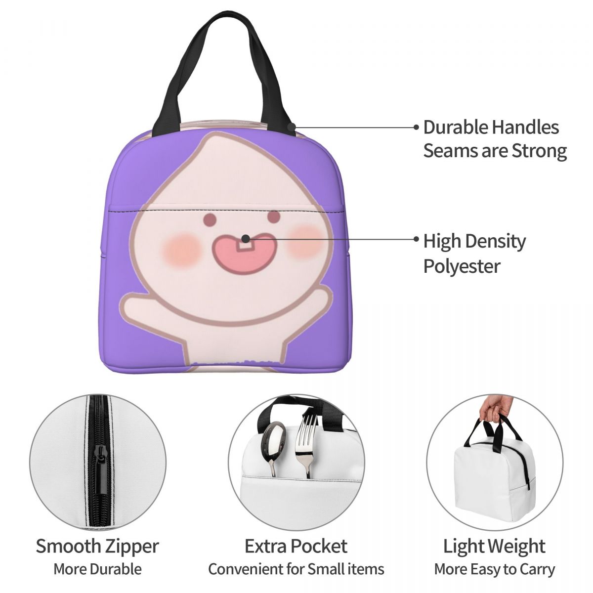Silly Baby Apeach Bolsa térmic - Food Box Baby avaliação e preço