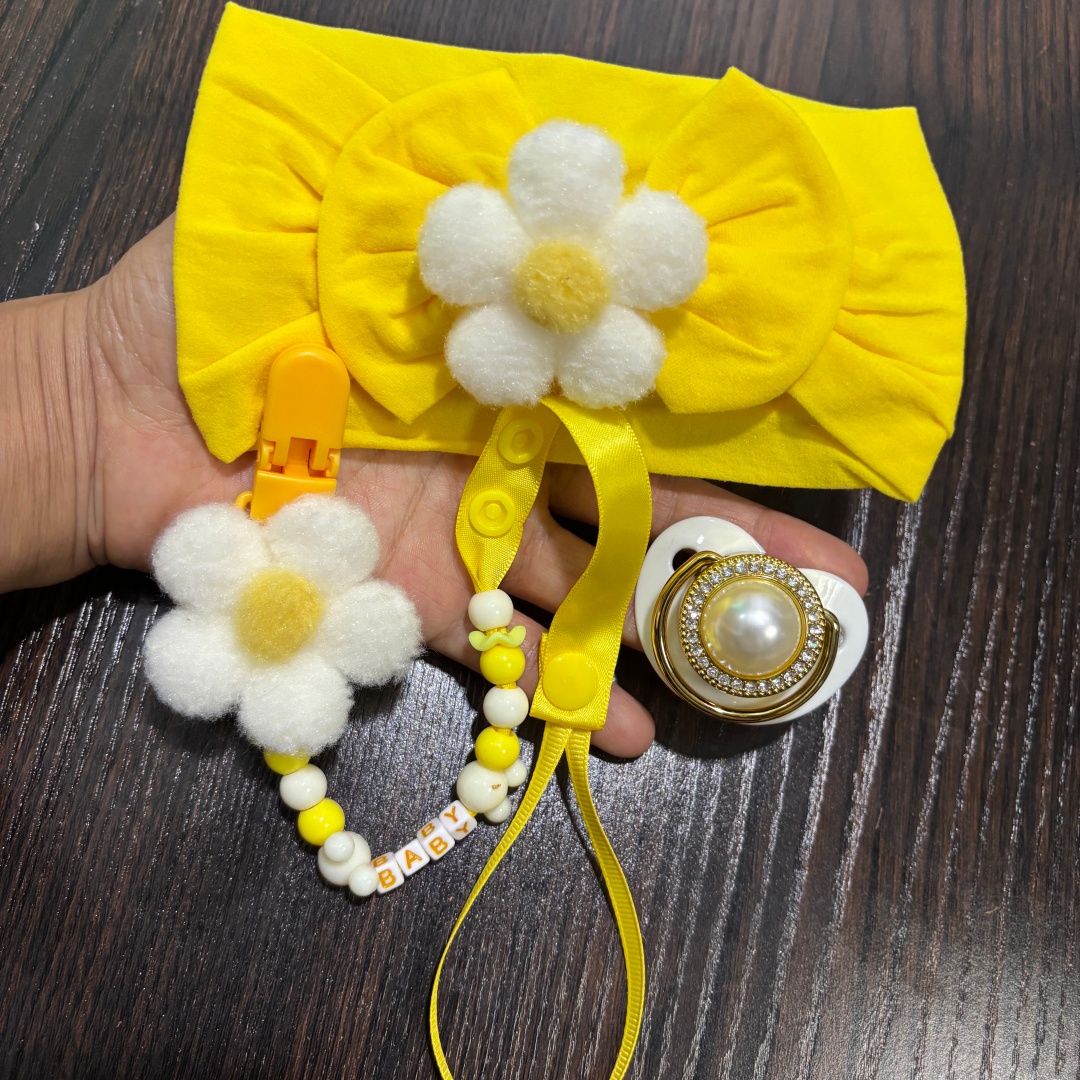 Faixa de cabelo para bebê, chu - Baby Food Pacifier avaliação e preço