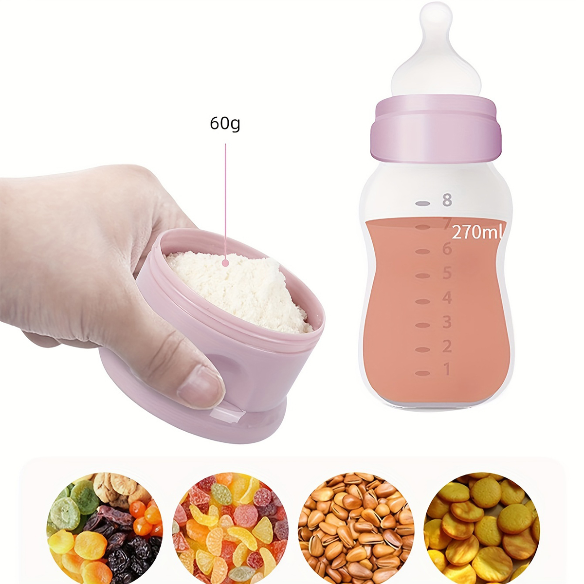 Recipiente de leite em pó para - Baby Food Dispenser avaliação e preço