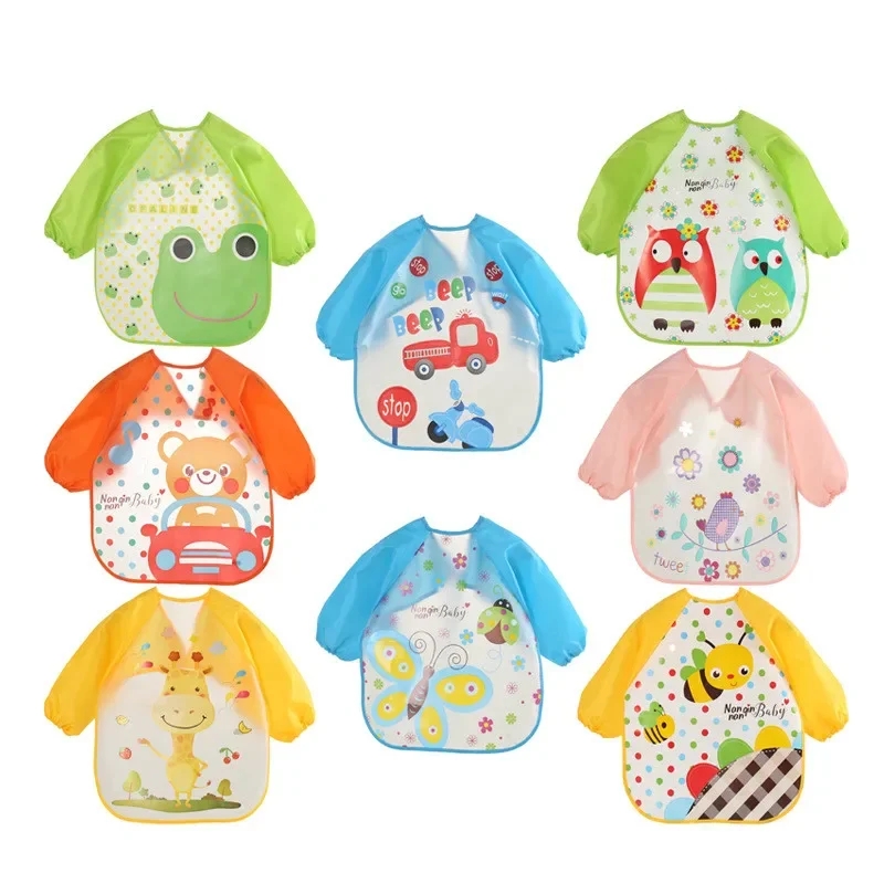 Babadores de bebê de manga lon - Baby Food Kit avaliação e preço